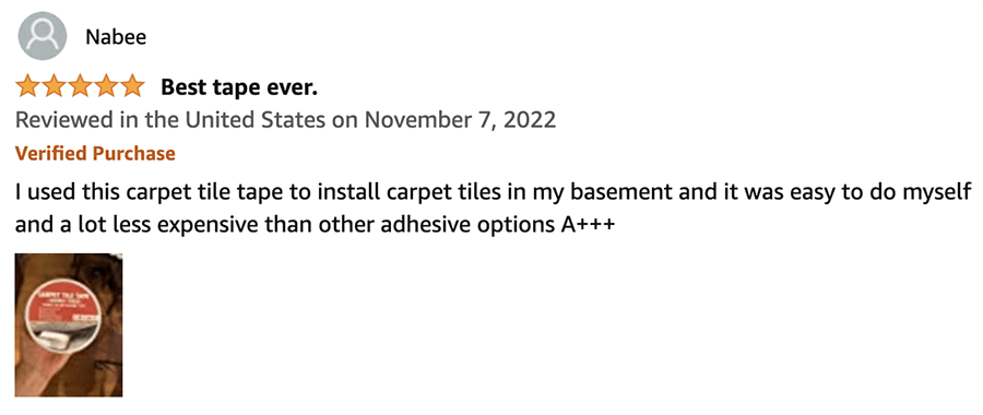 carpet tape reviews