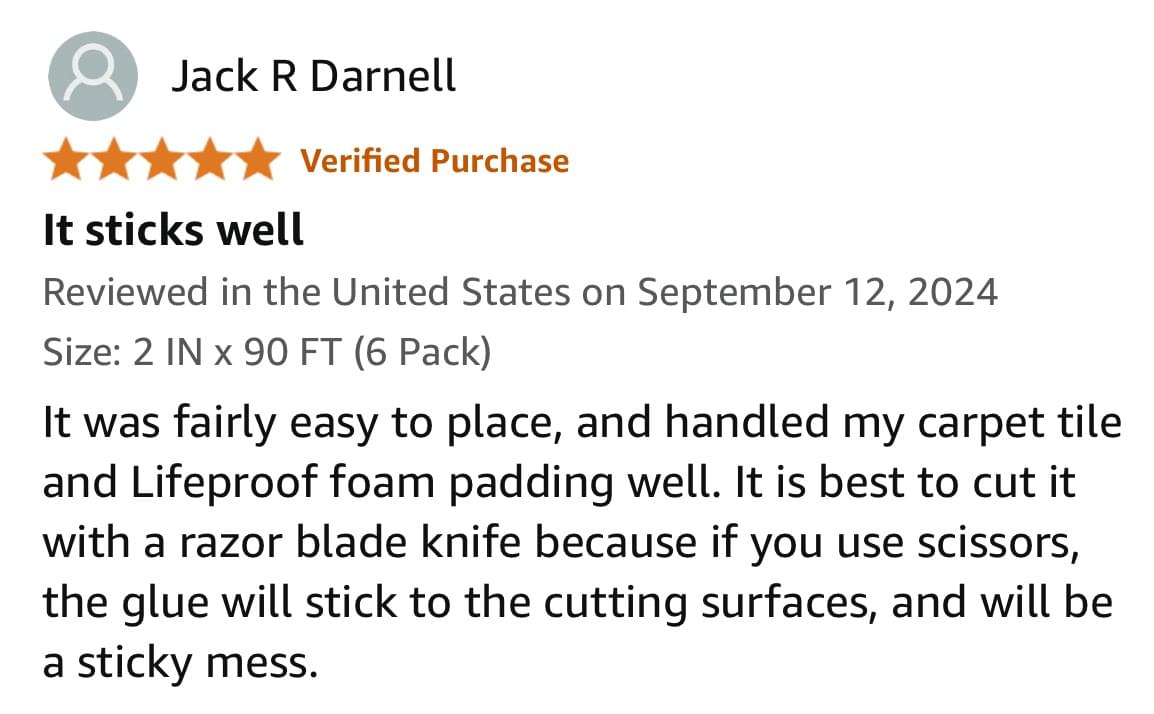 reviews of carpet tile tape by all flooring now