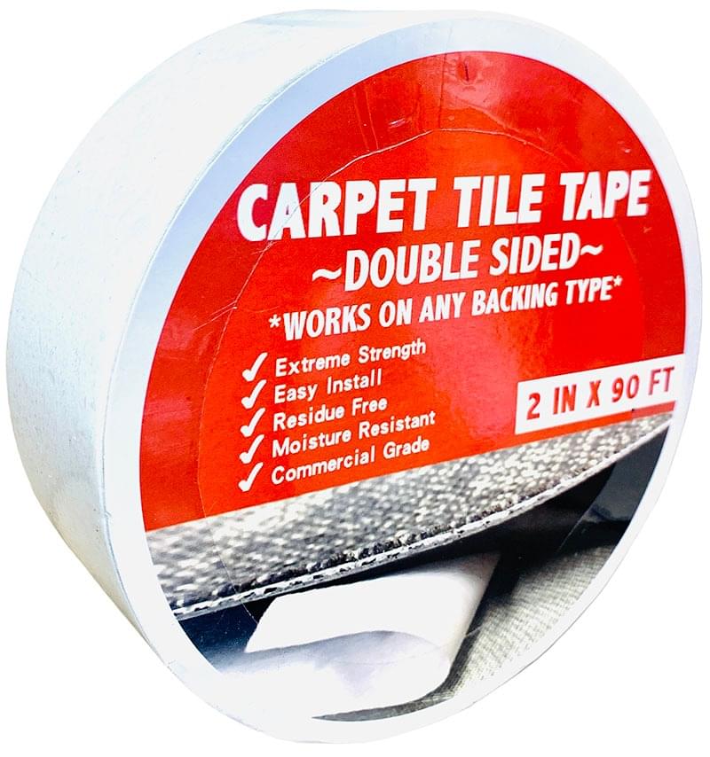 Carpet Tile Tape Double Sided Adhesive 2 IN x 90 FT for Installing